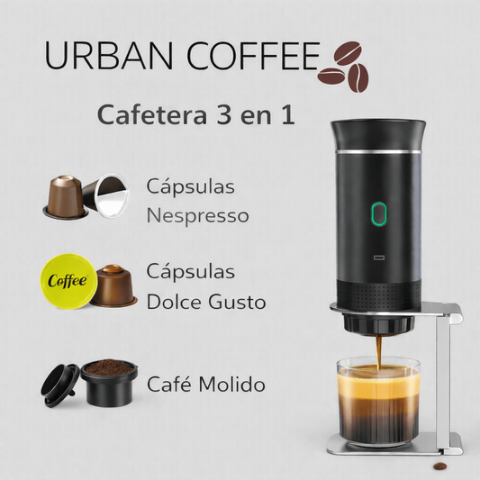 Cafetera portátil 3 en 1